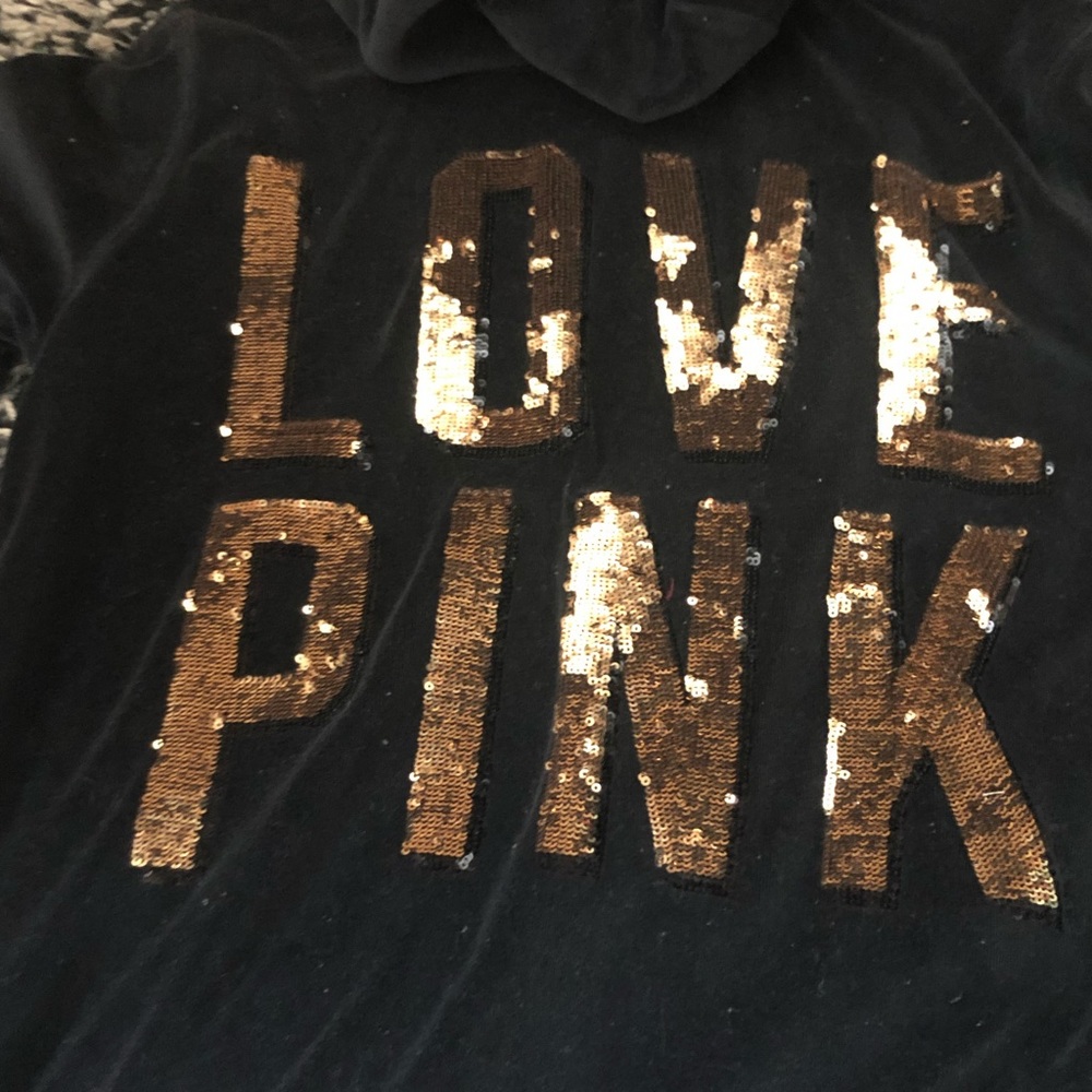 Vs pink zip up hoodie